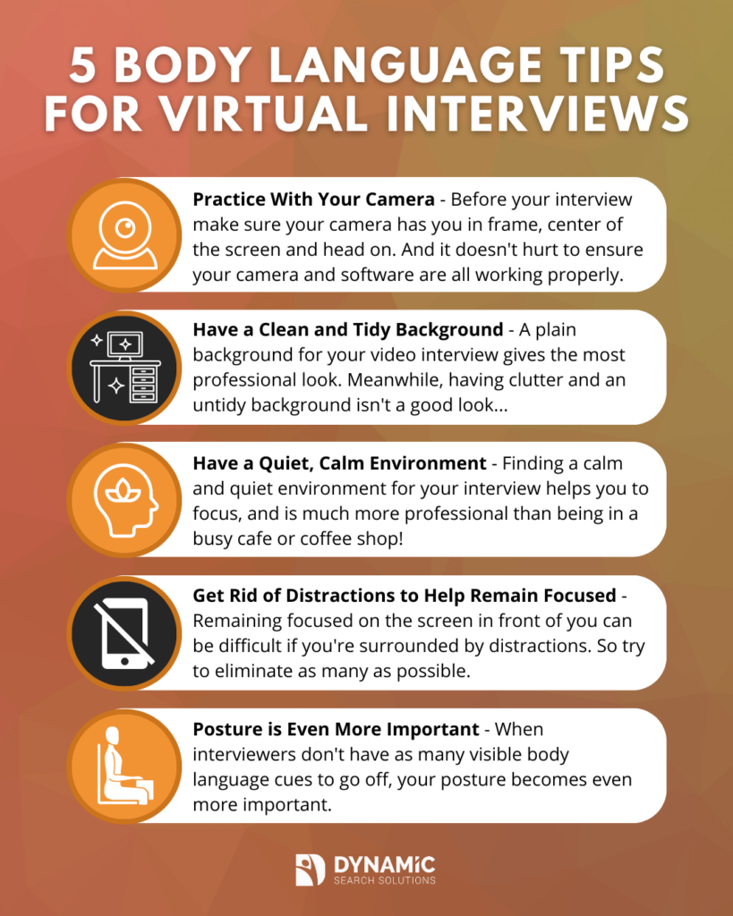 5 Body Language Tips for your Virtual Interviews