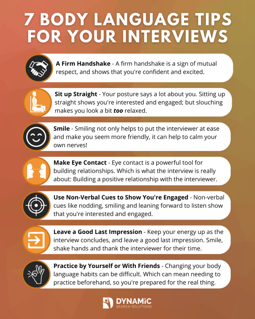7 Body Language Tips for your Interviews